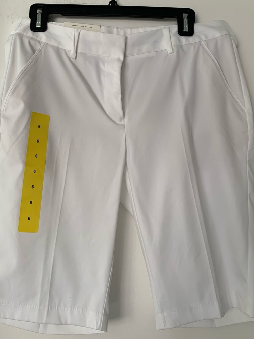 Greg Norman Collection White Stretch Capris